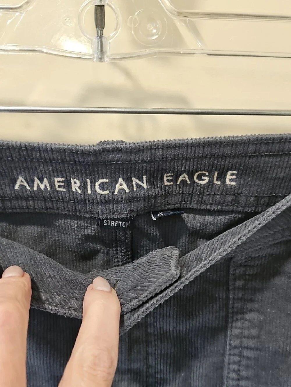 American Eagle High Waisted Corduroy Mini Skirt; EUC; Size 10; Teal color - Picture 2 of 7